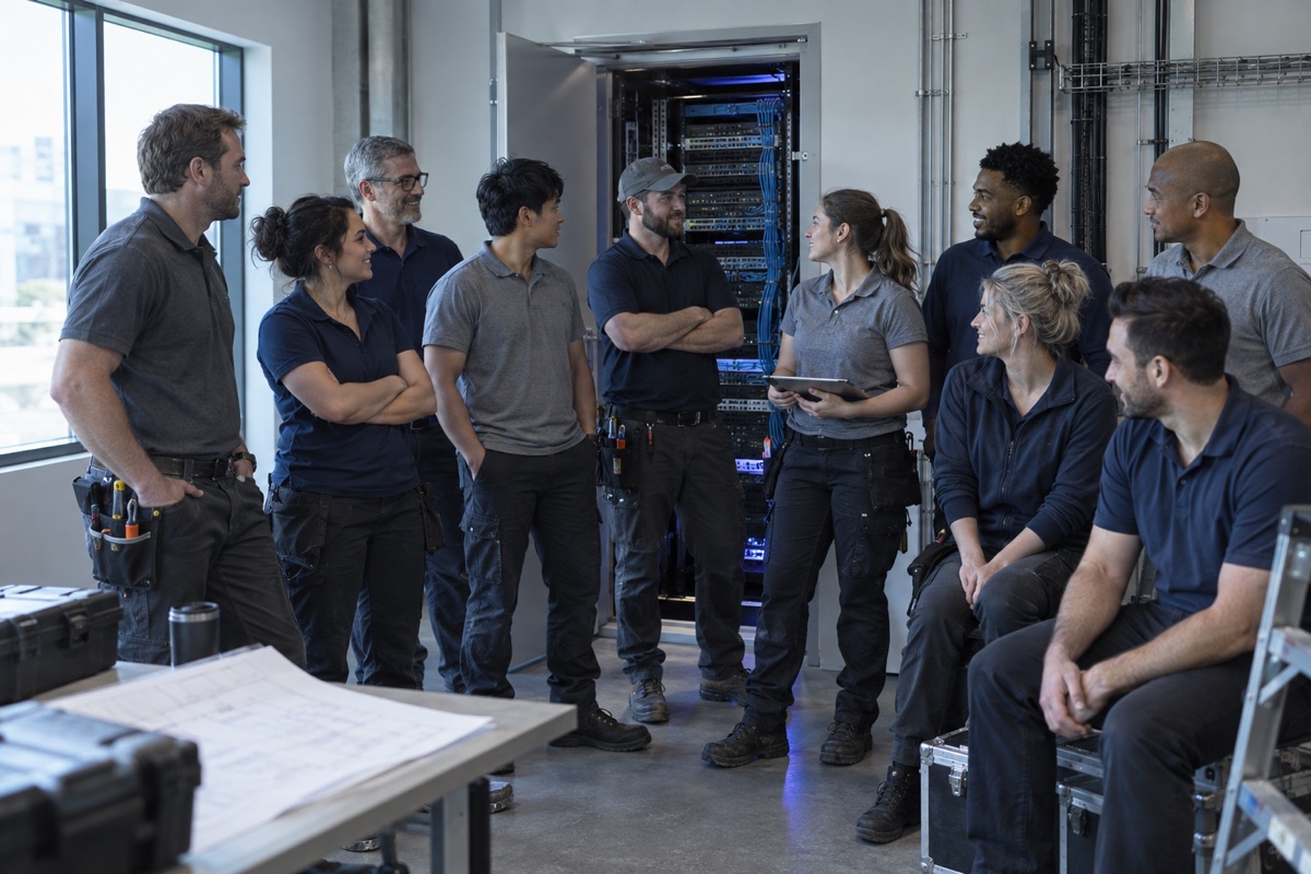 The LNX team at work